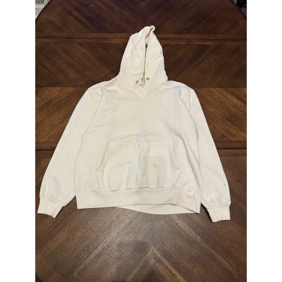 Champion Other - Vintage Champion Hoodie Cream Off White Made in USA Authentic Athletic Large |L1